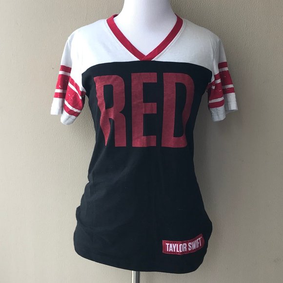 Taylor Swift Tops - Taylor Swift Red Tour Jersey Tee